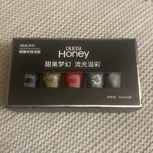 NIB QUL’ISI Honey 10 pc Nail Polish Set